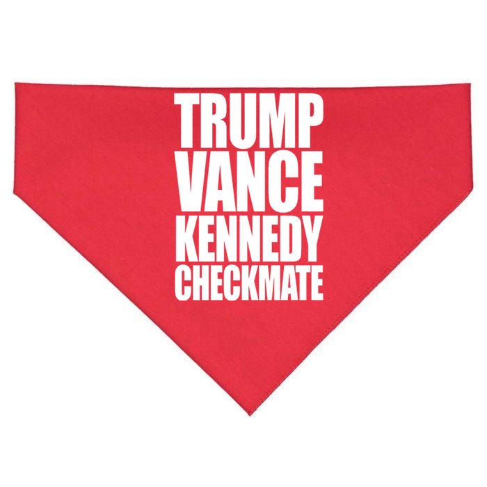 Trump Vance Kennedy Checkmate 2024 Election Republican USA-Made Doggie Bandana