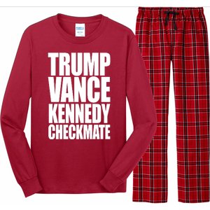 Trump Vance Kennedy Checkmate 2024 Election Republican Long Sleeve Pajama Set