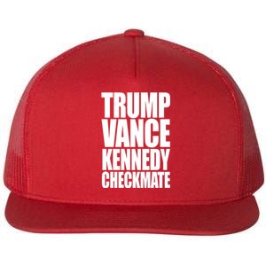 Trump Vance Kennedy Checkmate 2024 Election Republican Flat Bill Trucker Hat