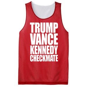 Trump Vance Kennedy Checkmate 2024 Election Republican Mesh Reversible Basketball Jersey Tank