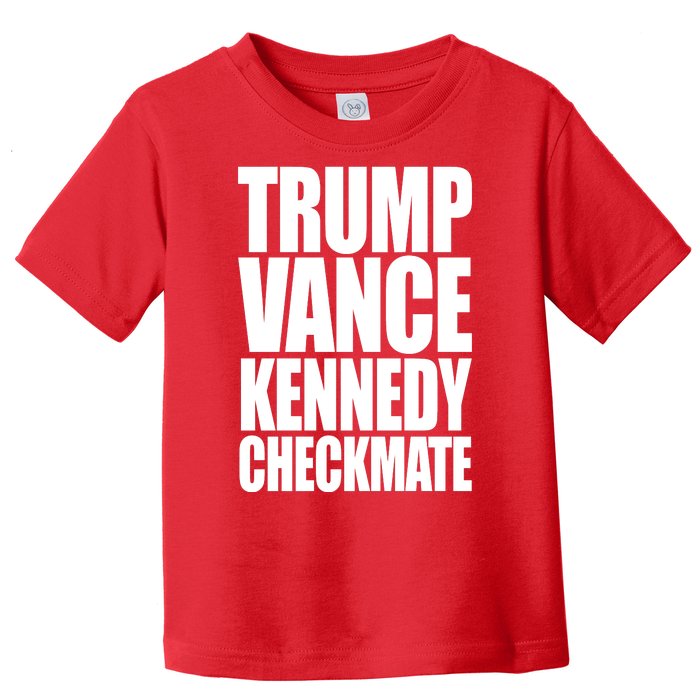 Trump Vance Kennedy Checkmate 2024 Election Republican Toddler T-Shirt