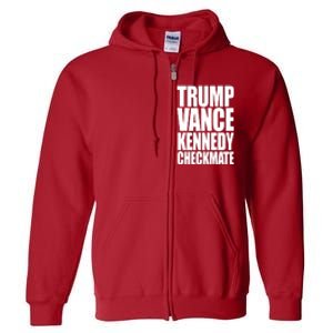 Trump Vance Kennedy Checkmate 2024 Election Republican Full Zip Hoodie