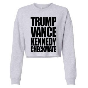 Trump Vance Kennedy Checkmate 2024 Election Republican Cropped Pullover Crew