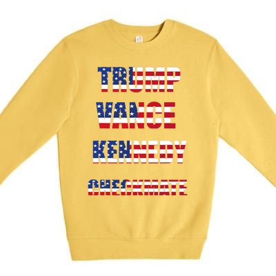 Trump Vance Kennedy Checkmate 2024 Election Republican Premium Crewneck Sweatshirt