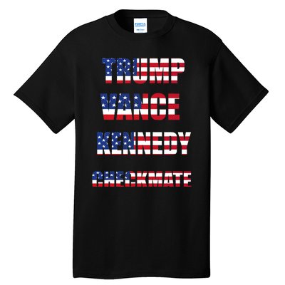 Trump Vance Kennedy Checkmate 2024 Election Republican Tall T-Shirt