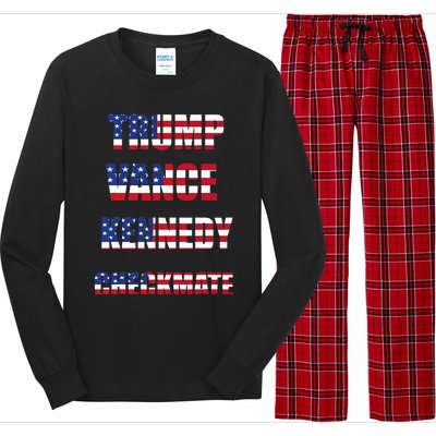 Trump Vance Kennedy Checkmate 2024 Election Republican Long Sleeve Pajama Set