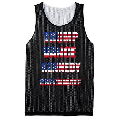 Trump Vance Kennedy Checkmate 2024 Election Republican Mesh Reversible Basketball Jersey Tank