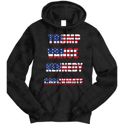 Trump Vance Kennedy Checkmate 2024 Election Republican Tie Dye Hoodie