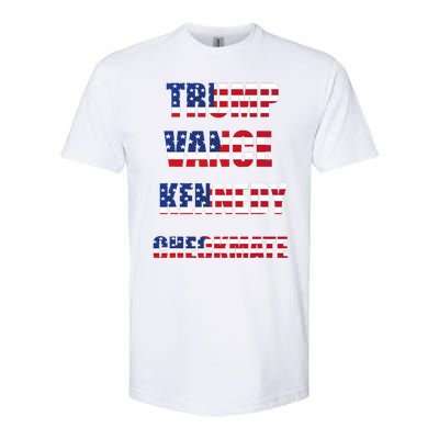 Trump Vance Kennedy Checkmate 2024 Election Republican Softstyle CVC T-Shirt