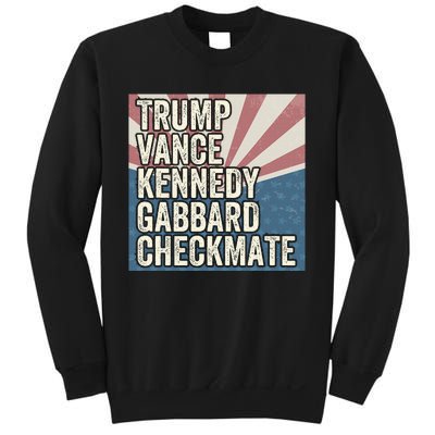 Trump Vance Kennedy Gabbard Checkmate American Flag Chess Sweatshirt