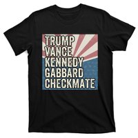 Trump Vance Kennedy Gabbard Checkmate American Flag Chess T-Shirt