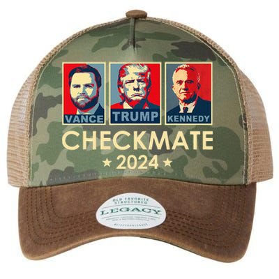 Trump Vance Kennedy Checkmate 2024 Election Republican Legacy Tie Dye Trucker Hat