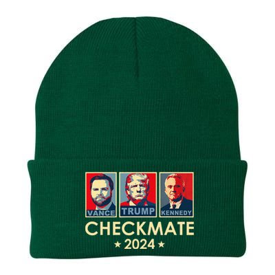 Trump Vance Kennedy Checkmate 2024 Election Republican Knit Cap Winter Beanie