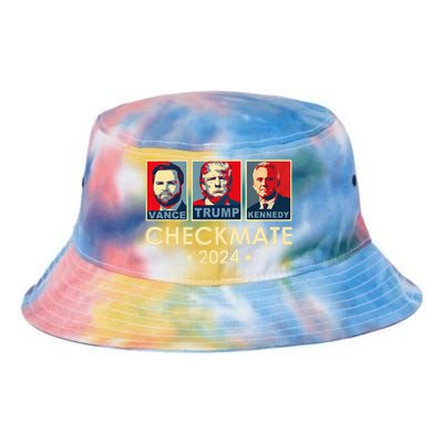 Trump Vance Kennedy Checkmate 2024 Election Republican Tie Dye Newport Bucket Hat