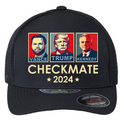 Trump Vance Kennedy Checkmate 2024 Election Republican Flexfit Unipanel Trucker Cap