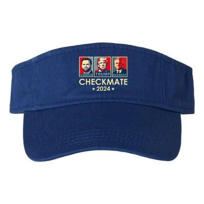 Trump Vance Kennedy Checkmate 2024 Election Republican Valucap Bio-Washed Visor