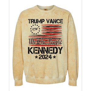 Trump Vance Kennedy President 2024 Election Republican Colorblast Crewneck Sweatshirt