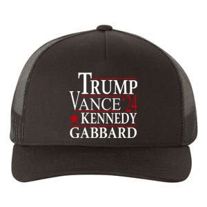 Trump Vance Kennedy Gabbard 2024 Election Yupoong Adult 5-Panel Trucker Hat