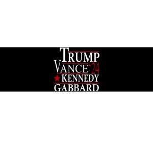 Trump Vance Kennedy Gabbard 2024 Election Bumper Sticker