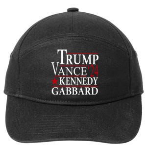 Trump Vance Kennedy Gabbard 2024 Election 7-Panel Snapback Hat