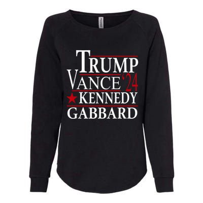 Trump Vance Kennedy Gabbard 2024 Election Womens California Wash Sweatshirt