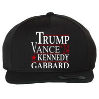 Trump Vance Kennedy Gabbard 2024 Election Wool Snapback Cap