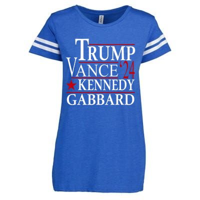 Trump Vance Kennedy Gabbard 2024 Election Enza Ladies Jersey Football T-Shirt