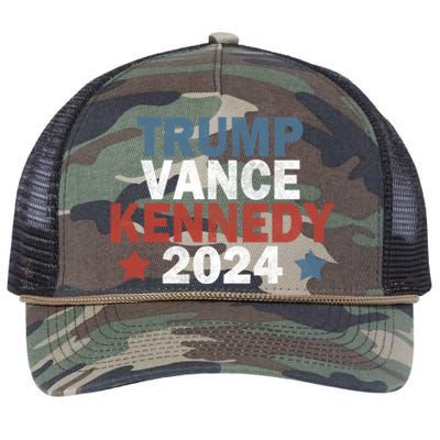 Trump Vance Kennedy President 2024 Election Republican Retro Rope Trucker Hat Cap