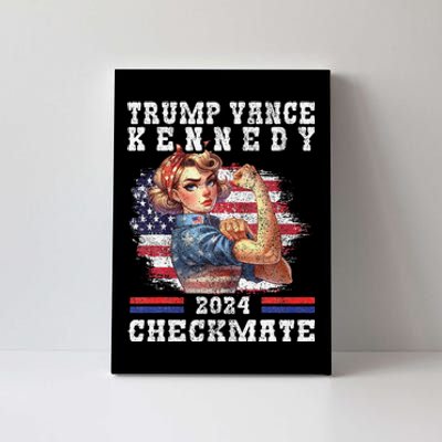 Trump Vance Kennedy Checkmate 2024 Election Republican Trump Gift Canvas