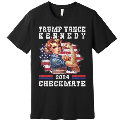 Trump Vance Kennedy Checkmate 2024 Election Republican Trump Gift Premium T-Shirt