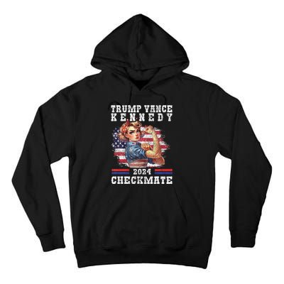 Trump Vance Kennedy Checkmate 2024 Election Republican Trump Gift Tall Hoodie