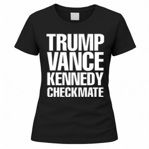 Trump Vance Kennedy Checkmate 2024 Election Republican Women's T-Shirt