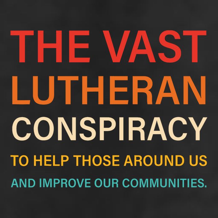 The Vast Lutheran Conspiracy To Help Those Around Us Golf Towel