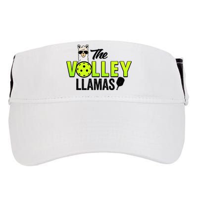 The Volley LLamas comic style llama pickle ball Adult Drive Performance Visor