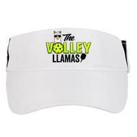 The Volley LLamas comic style llama pickle ball Adult Drive Performance Visor