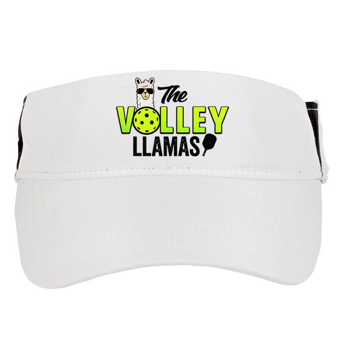 The Volley LLamas comic style llama pickle ball Adult Drive Performance Visor