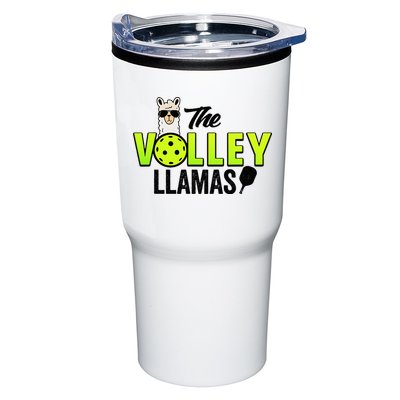 The Volley LLamas comic style llama pickle ball Tumbler