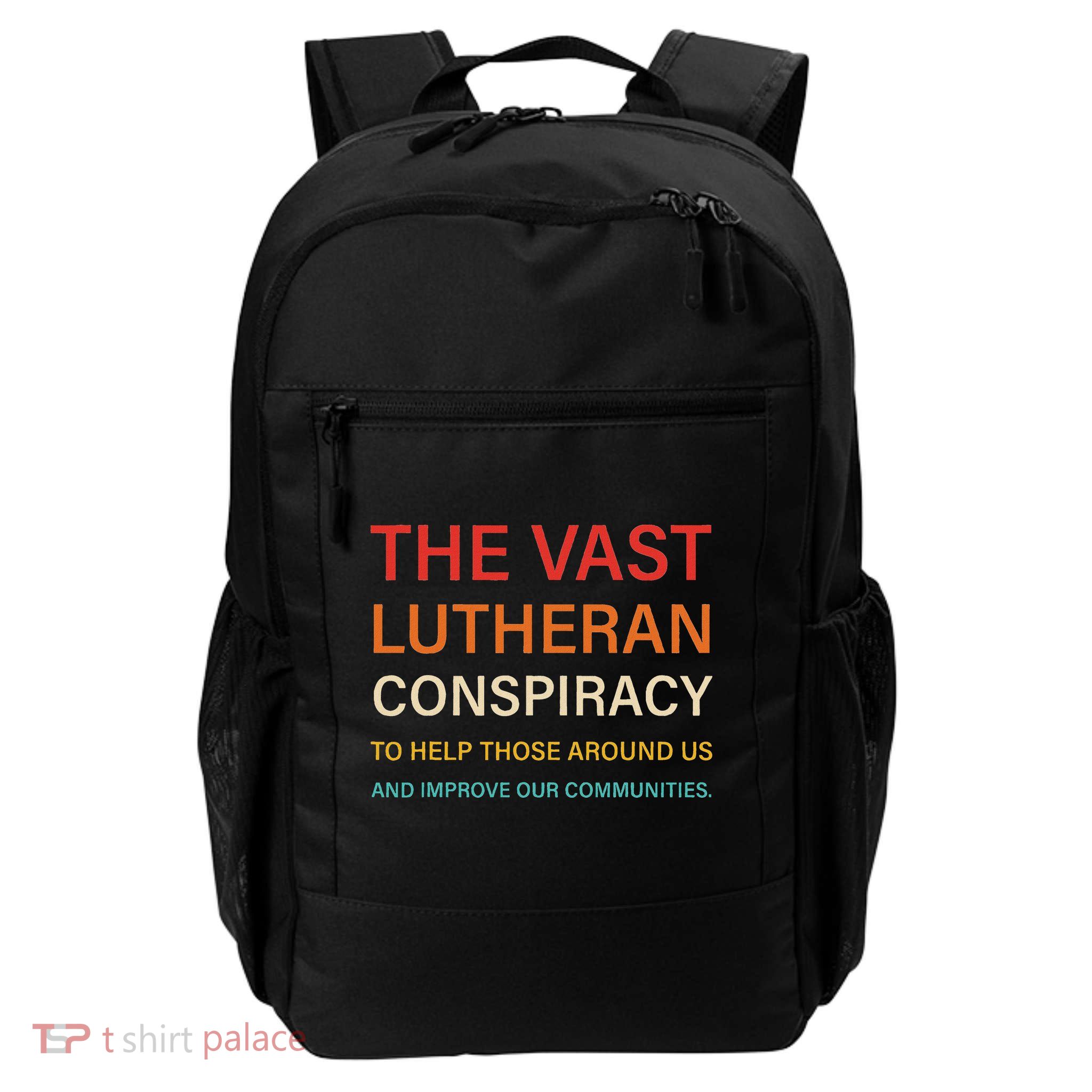 The Vast Lutheran Conspiracy To Help Those Around Us Backpack