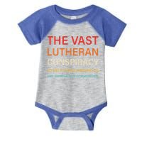 The Vast Lutheran Conspiracy To Help Those Around Us Infant Baby Jersey Bodysuit