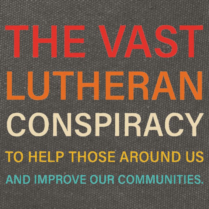 The Vast Lutheran Conspiracy To Help Those Around Us Cotton Canvas Backpack
