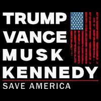 Trump Vance Musk Kennedy Save America 2024 Doggie Tank