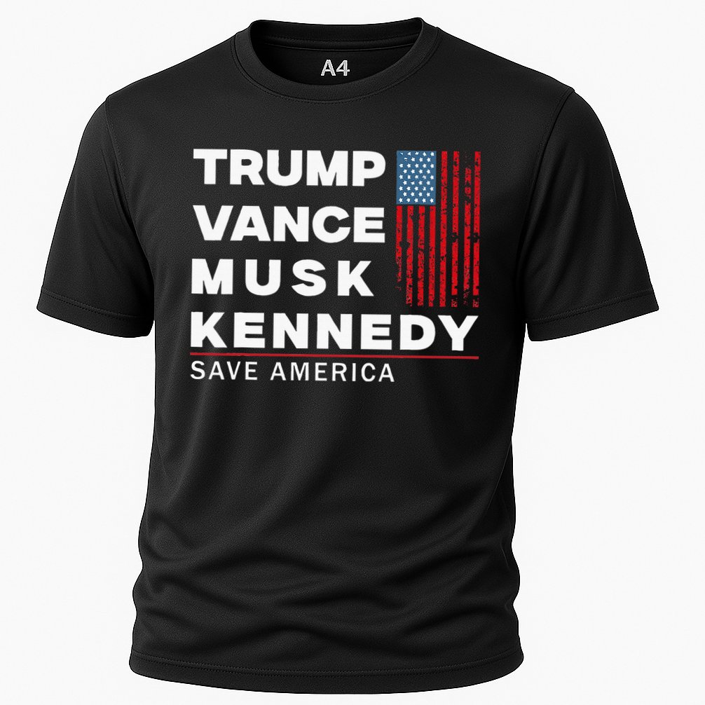 Trump Vance Musk Kennedy Save America 2024 Cooling Performance Crew T-Shirt