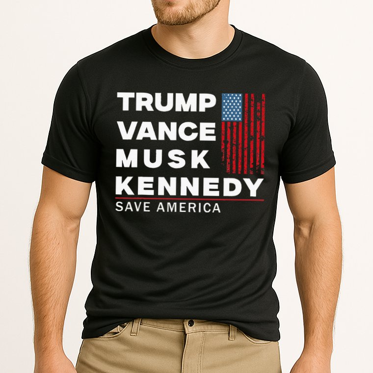 Trump Vance Musk Kennedy Save America 2024 Cooling Performance Crew T-Shirt