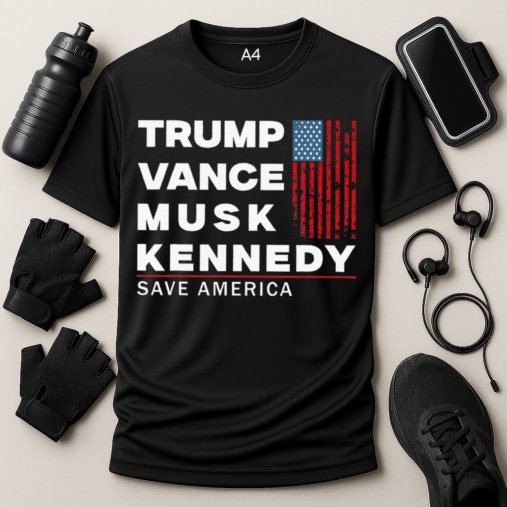 Trump Vance Musk Kennedy Save America 2024 Cooling Performance Crew T-Shirt
