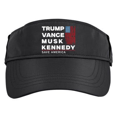 Trump Vance Musk Kennedy Save America 2024 Adult Drive Performance Visor