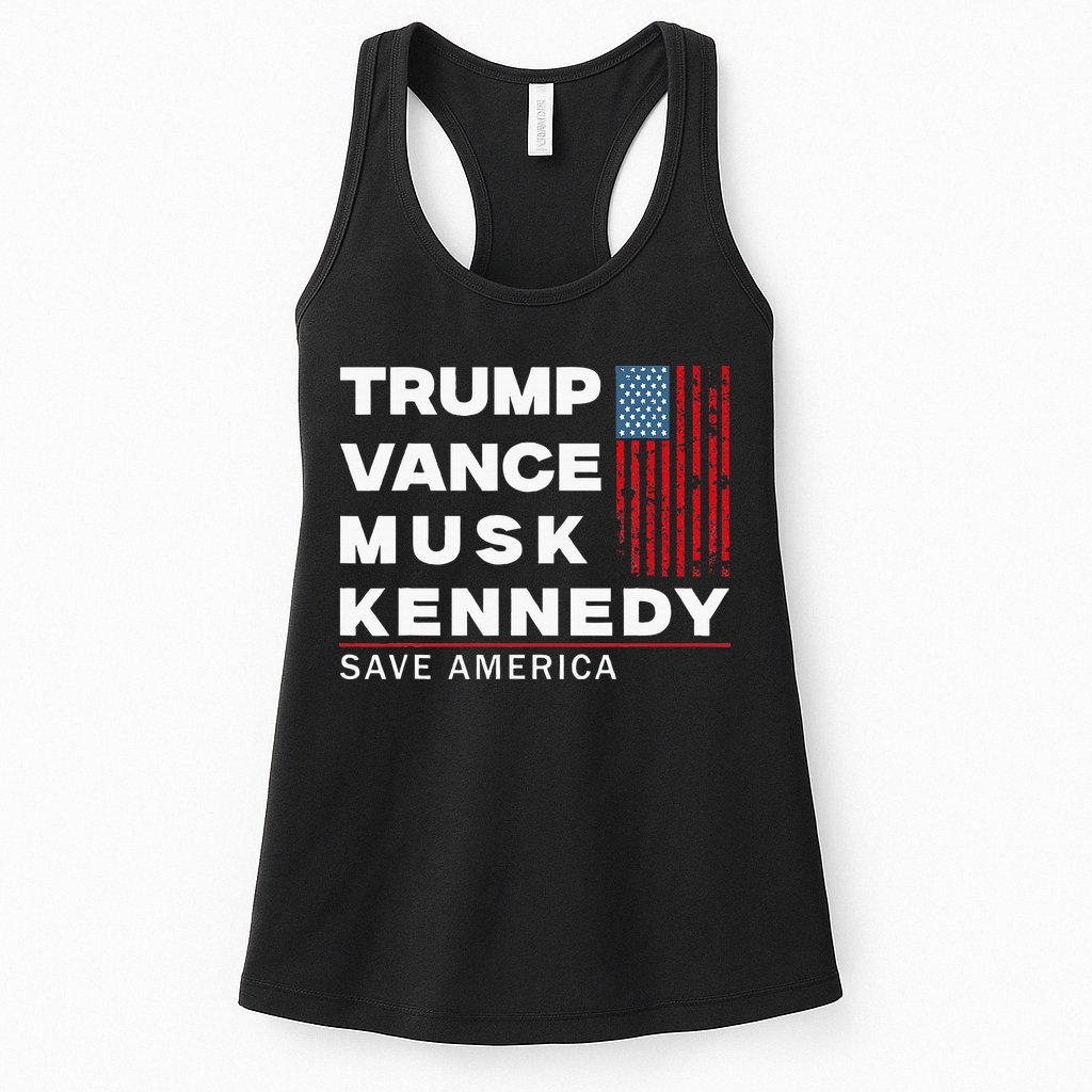 Trump Vance Musk Kennedy Save America 2024 Womens Tank Top