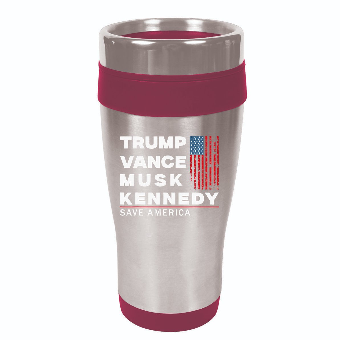 Trump Vance Musk Kennedy Save America 2024 16oz Travel Tumbler