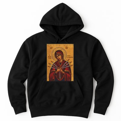 Theotokos Virgin Mary Eastern Orthodox Byzantine Art Church Hoodie