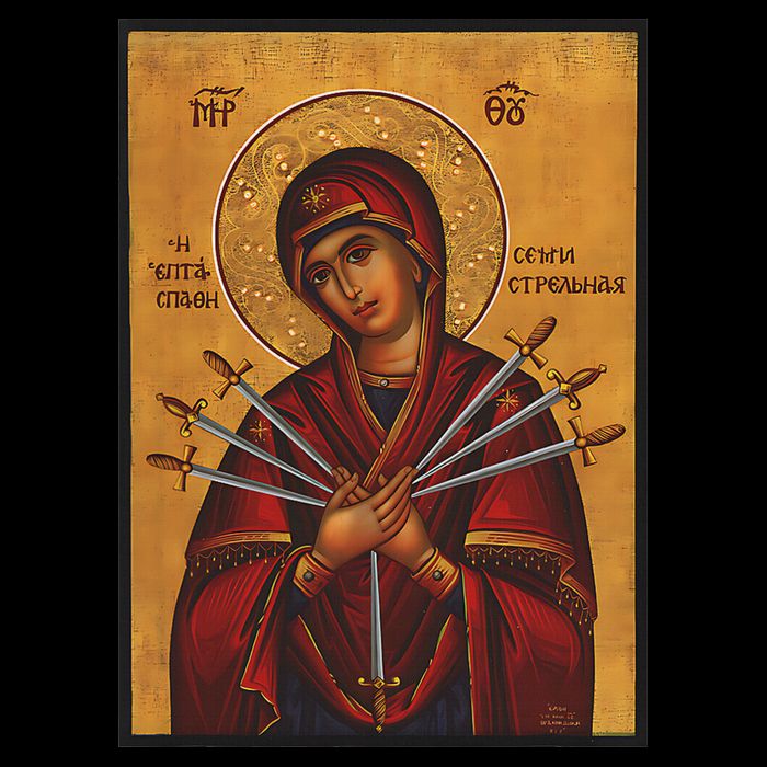 Theotokos Virgin Mary Eastern Orthodox Byzantine Art Church Drawstring Bag