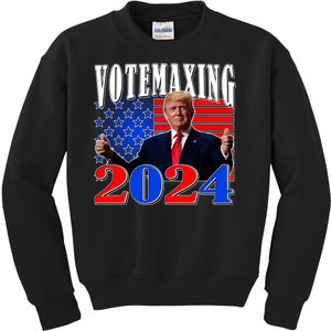 Trump Vote Maxing 2024 Election Kids Sweatshirt